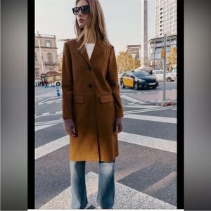 Zara Faux Suede Tailcoat